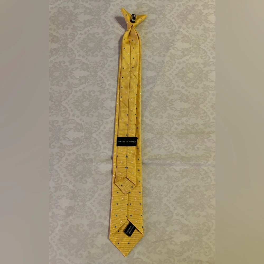 Boys SAKS FIFTH Avenue Gold Tie